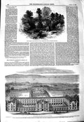 Original Old Antique Print 1850 Rydal Mount Wordsworth Liverpool Industrial 19th