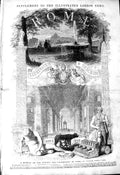 Original Old Antique Print 1850 Rome Monte Cavallo Drusus Colosseum P Victorian