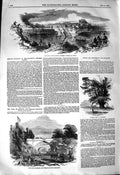 Old Antique Print 1850 Queen Steamer Cuckoo Jersey Railway Cork Blackrock 19th
