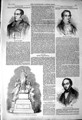 Old Antique Print 1850 Gorham Gay-Lussac Halevy Plate Tait Rugby School 19th