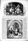 Old Antique Print 1850 Royal Academy Exhibition Samson Family Smugglers 19th