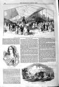 Old Antique Print 1850 American Plants Regent'S Jane Porter Church Just 19th