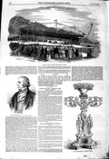 Old Antique Print 1850 Pelican Steam Ship Cork Lawrence Heyworth Wemyss 19th