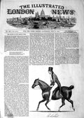 Original Old Antique Print 1850 Portrait Robert Peel Horse Riding Victorian