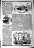 Original Old Antique Print 1850 Robert Peel Whitehall Gardens Constitution Hill