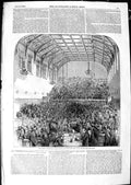 Original Old Antique Print 1850 Gorham Meeting Clergy Laity Martin'S Long-Acre