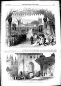 Old Antique Print 1850 La Juive Italian Opera Dardanelles Constantinople 19th
