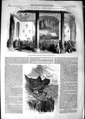 Original Old Antique Print 1850 David Brewster Edinburgh Bass Rock Birds Sea