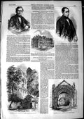 Old Antique Print 1850 Glastonbury Abbey Edward School Brewster Cockburn 19th