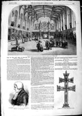 Original Old Antique Print 1850 Shadwell Cross Cork King Holland Palace Hague