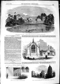 Old Antique Print 1850 Chapel Consumption Hospital Brompton Kara Tamboy 19th