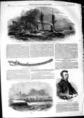 Old Antique Print 1850 Brazilian Slaver Ship Pheonix Ostend Rev. Fulford 19th