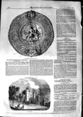 Antique Old Print *3168 1850 Warwick Race Plate Lancaster Castle Archaeology