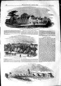Original Old Antique Print 1850 Minister Orphan House Ashley Worcester School