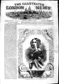 Original Old Antique Print 1850 Queen Belgians Portrait Baugniet 19th