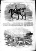 Old Antique Print 1850 Landgrave Horse Newmarket Glen Tilt Marble Lodge 19th
