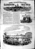 Original Old Antique Print 1850 Triumphal Arch West Lynn Norfolk Estuary 19th