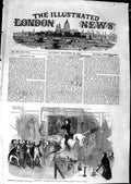 Old Antique Print 1850 Horse Leap Dining-Room White Hart Hotel Aylesbury 19th