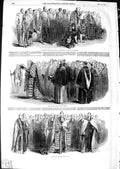 Old Antique Print 1850 Oxford University Deputation Cambridge City London 19th