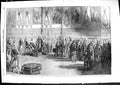 Original Old Antique Print 1850 Address Corporation London Queen Winsor Castle