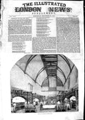 Original Old Antique Print 1850 Scene Royal Kitchen Windsor Castle London 19th