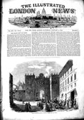 Original Old Antique Print 1851 English Protestant Place Worship Rome Italy
