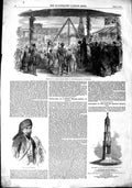 Old Antique Print 1851 Pacha Aleppo Monument Wilmot Hindoo School India 19th