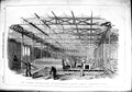Original Old Antique Print 1851 South Aisle Great Exhibition Building Victorian