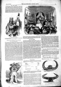 Original Old Antique Print 1851 Salle Robin Piccadilly John Parry Gospel O 19th