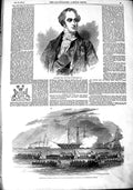 Old Antique Print 1851 Duke Newcastle Funeral Procession Henry Blackwood 19th