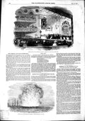 Old Antique Print 1851 Explosion Ship Donna Maria Typa Tripler New York 19th