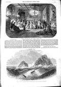 Old Antique Print 1851 Ship Wreck Commercial Brig Brisson Roger Coverley 19th
