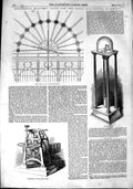 Original Old Antique Print 1851 Shepherd Electric Clock Great Exhibition B 19th