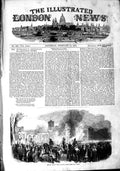 Original Old Antique Print 1851 Fire Kroll Winter Garden Berlin Germany Horses