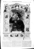 Original Old Antique Print 1851 Portrait Mr. Macready Macbeath 19th