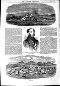 Original Old Antique Print 1851 Porto Grande Bosphorus Ship Mackinnon Sierr 19th