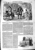 Old Antique Print 1851 Rupert Comedy Princess Theatre Asylum Essex Hall 19th