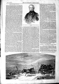 Original Old Antique Print 1851 Scene Norway Zeitter Slaney M.P. Shrewsbury
