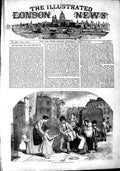 Old Antique Print 1851 Good Friday Hot Cross Buns Children Street Scene 19th