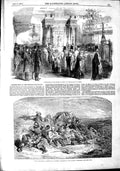 Original Old Antique Print 1851 Smugglers Jewish Synagogue Albans-Palce 19th