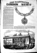 Original Old Antique Print 1851 GChain Mayor Gateshead Industrial Exh Victorian