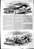 Original Old Antique Print 1851 Kaffir War Mackinnon Harry Smith Fort C 19th