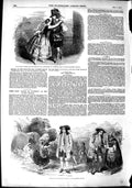 Original Old Antique Print 1851 Arline Haymarket Theatre Olympic Roger Coverley