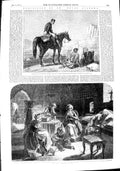 Old Antique Print 1851 Scene Macbeath Benvenuto Cellini Royal Academy Art 19th