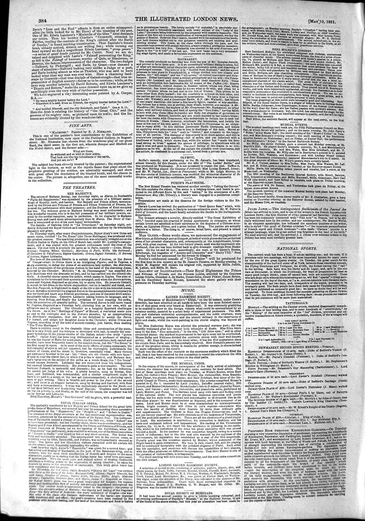 Old Antique Print 1851 Royal Family France Prison Temple Antoinette Horse 19th