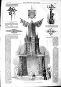 Old Antique Print 1851 Silk Trophy Tien Corsage Lamp Susse Brooch Keith 19th