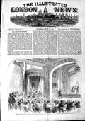 Original Old Antique Print 1851 Edward Bulwer Lytton Comedy Queen Prince Albert