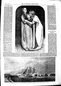 Original Old Antique Print 1851 Dove Ark Royal Academy Art Ships Great Yarmouth