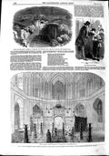 Old Antique Print 1851 Pool Siloam Jerusalem Holy Land Taj Mehal Gallery 19th