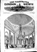Original Old Antique Print 1851 Queen Concert Buckingham Palace Grand Victorian